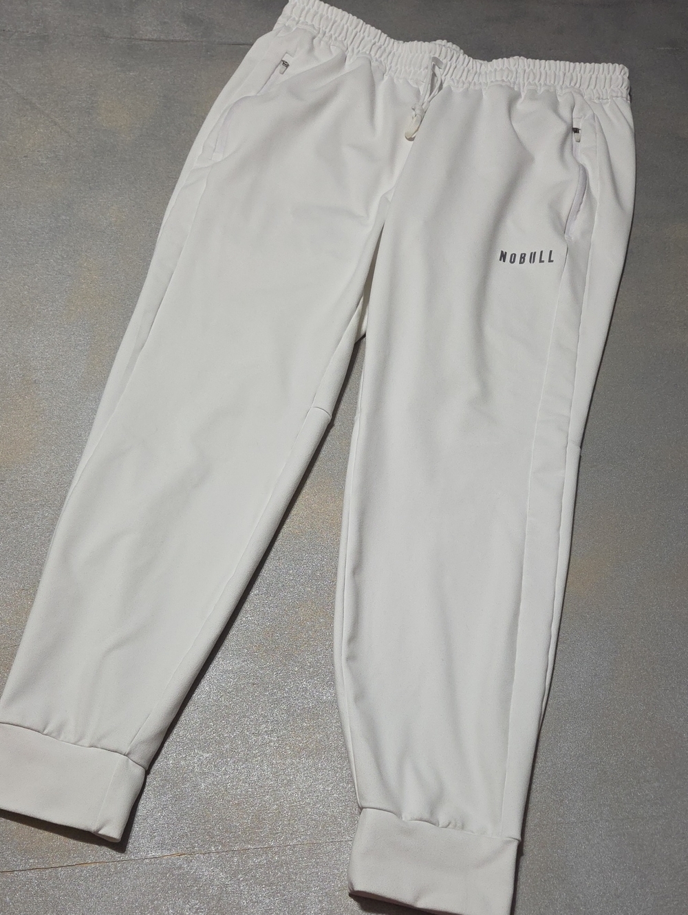 NOBULL Men’s Cream White Performance Joggers